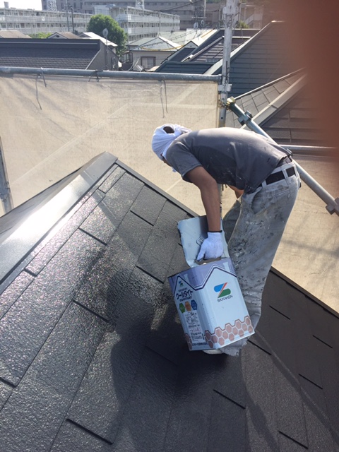 高槻市Ｔ様邸　一軒家　壁塗り替え　雨漏り　サイディング　屋根塗装のサブ画像04